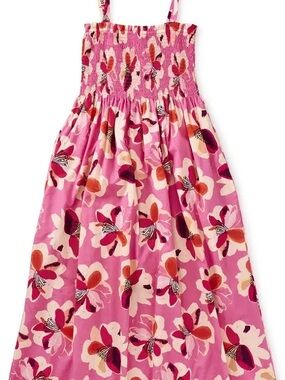 Tea Collection-Colorful Floral Smocked Maxi Dress